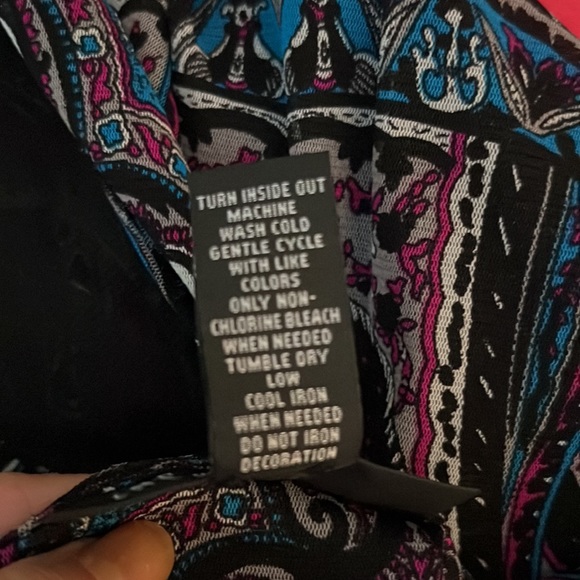 INC international Concepts Paisley Mesh Embellished Sleeveless Top 1X NWT - Picture 6 of 7